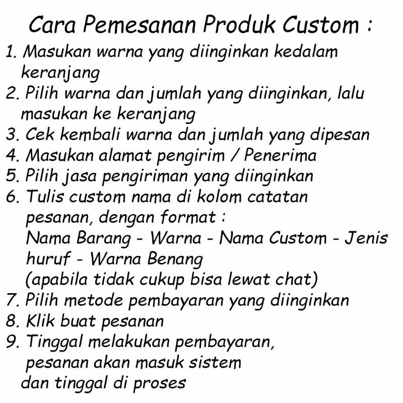 kupluk custom bordir nama anak model kepang