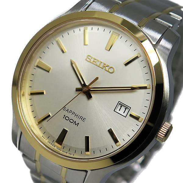 Seiko Mens SGEH42P1 Quartz Classic Gold Tone | Jam Pria SGEH42