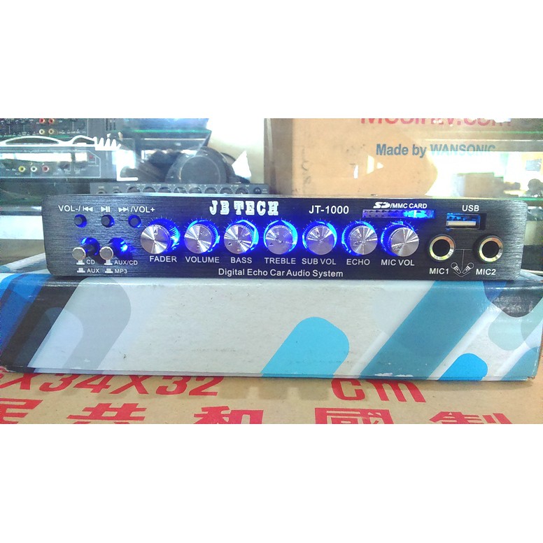EQUALIZER / Pre Amp Parametrik MOBIL JB TECH mp3.USB Full Karaoke