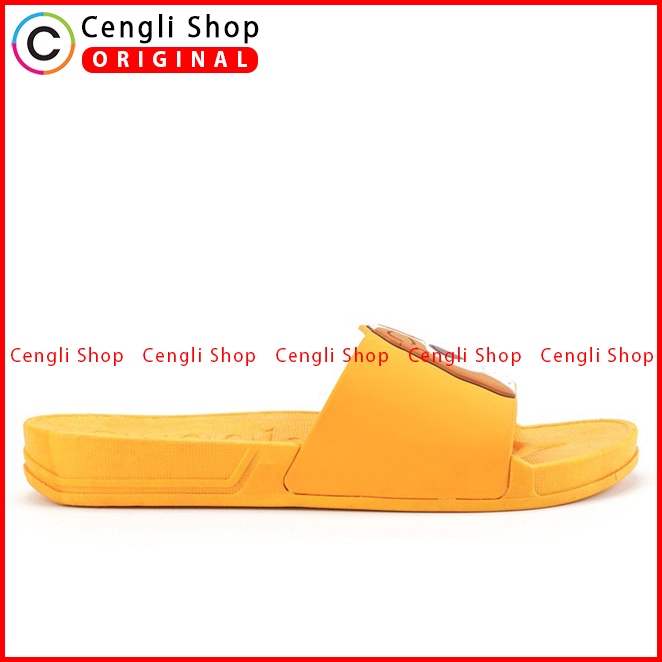 SANDAL SLIDE WANITA HUSH PUPPIES ORIGINAL CASUAL BRANDED YELLOW HW39