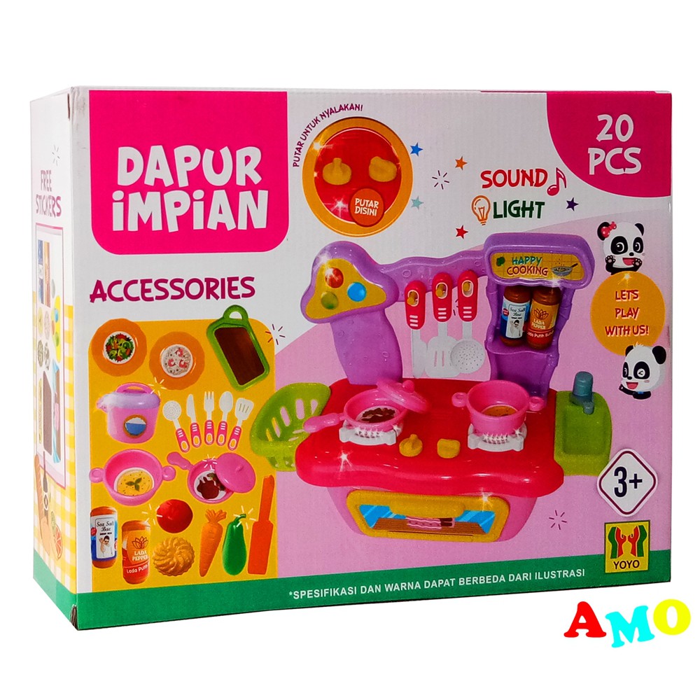 TERMURAH MAINAN ANAK KITCHEN SET DAPUR IMPIAN / Mainan Masak Masakan / Mainan Viral / Mainan Miniatur