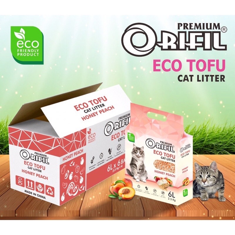 ORIFIL PASIR WANGI GUMPAL PREMIUM  TOFU CAT LITTER ORGANIK KUCING ANJING sugar glider SOYA hamster