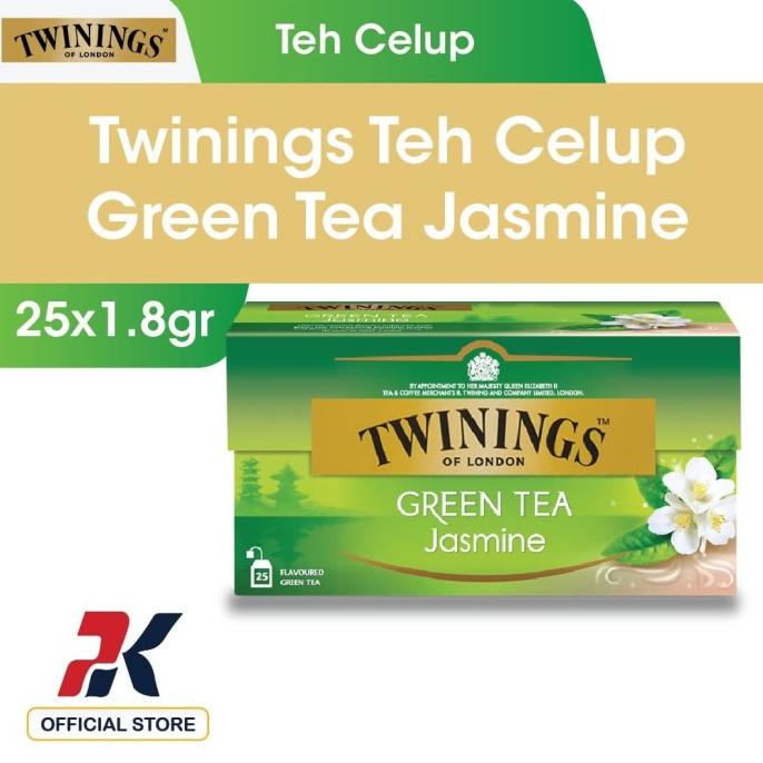 

[ COD ] Twinings Teh Celup Green Tea Jasmine 25x1.8gr PRODUK TERBATAS Kode 374