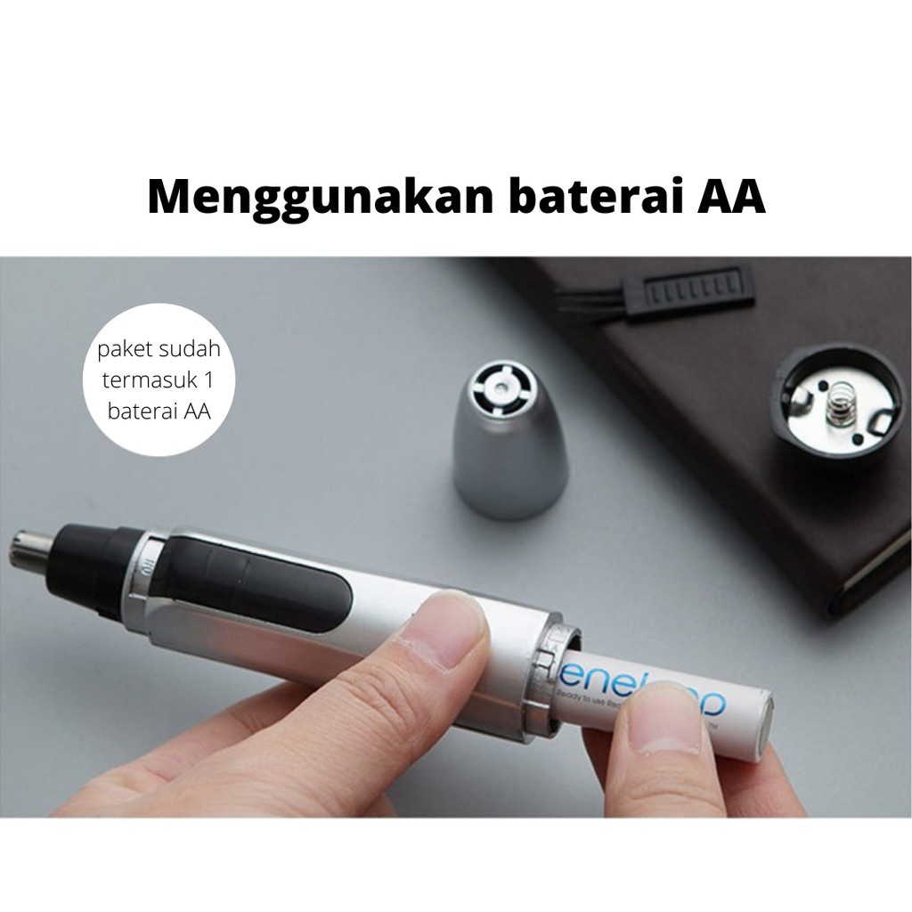 Cukur Bulu Hidung Elektrik Trimmer Portable