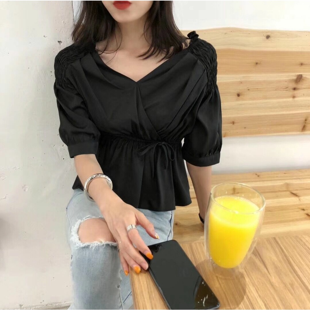 JYACOLECTION-BLUS WANITA TERBARU-BLOUSE WANITA-ATASAN WANITA TERBARU-BAJU ATASAN WANITA-BLUS KOREA