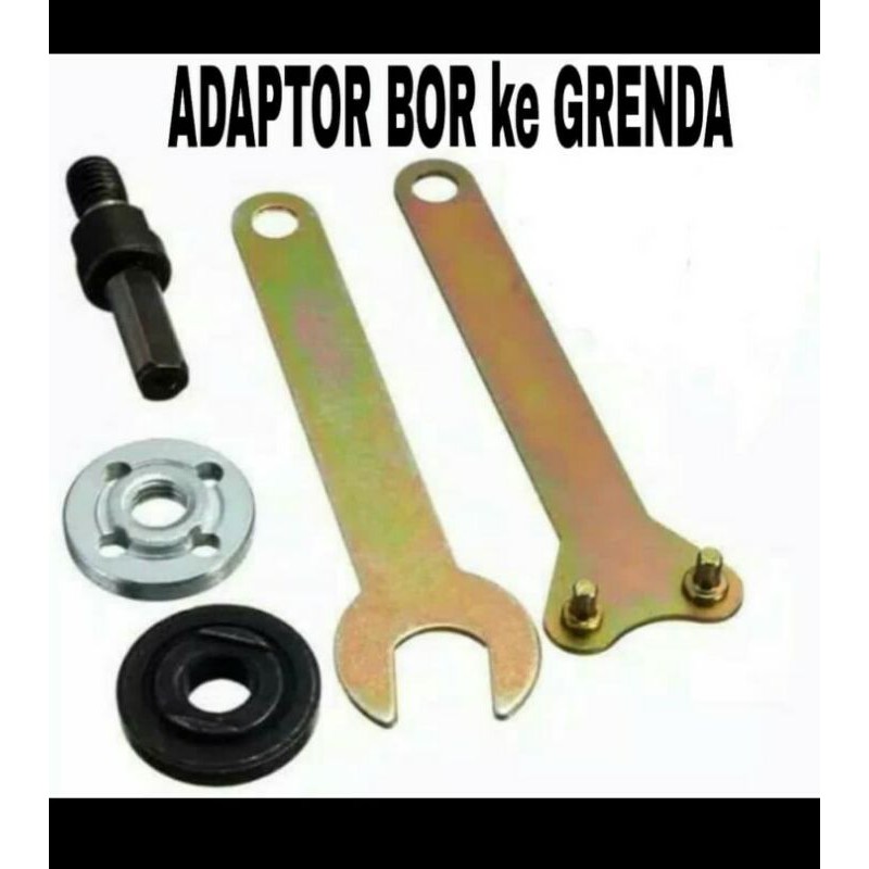 Adaptor Bor jadi gerinda / Conventer Bor jadi Gurinda / Adaptor Bor Ke Gerinda - V2 02FEB