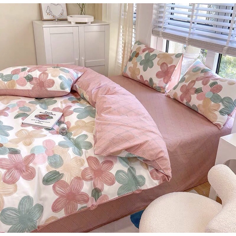 @nuvasprei - sprei motif bunga shabbychic - sprei floral series ala korea