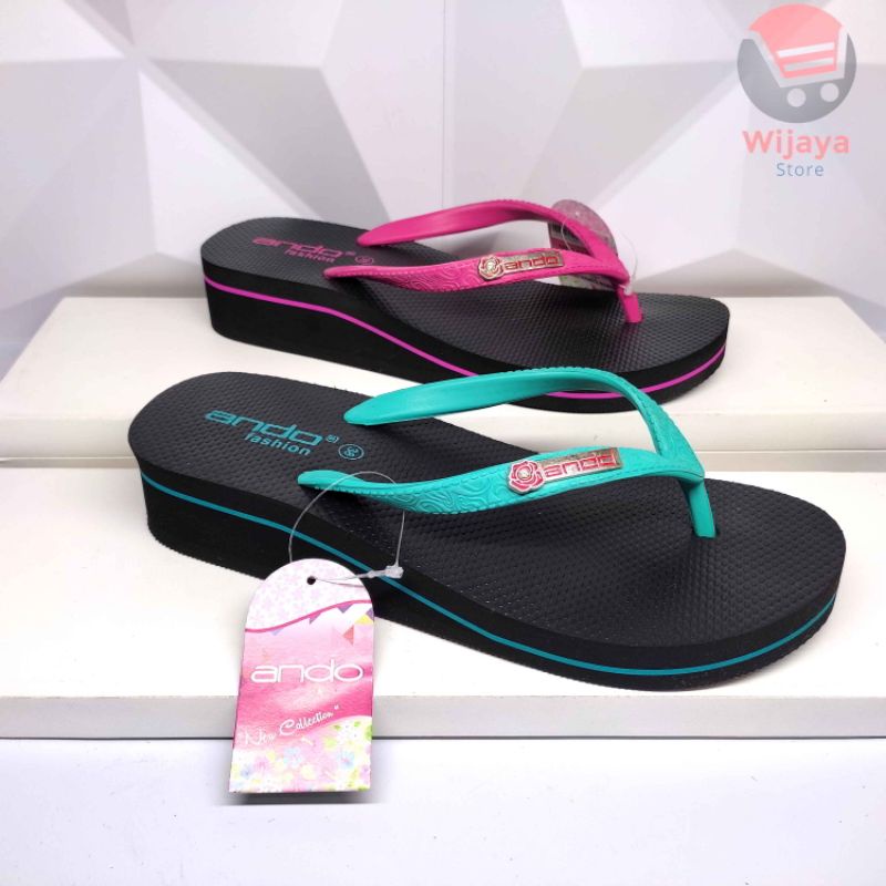 Ando Nice Queen - Sandal Wedges Jepit Wanita Dewasa