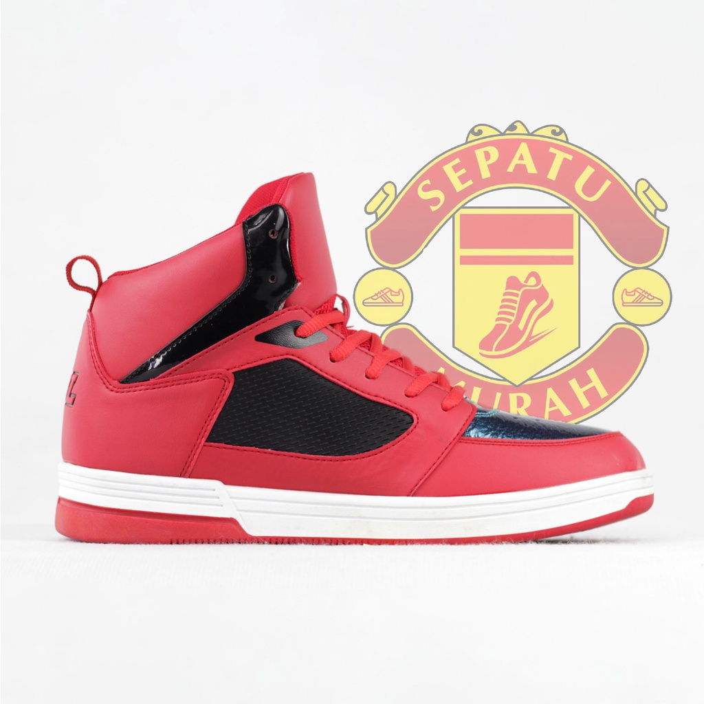 Sepatu Basket Ardiles x DBL Men Halona - Merah Hitam