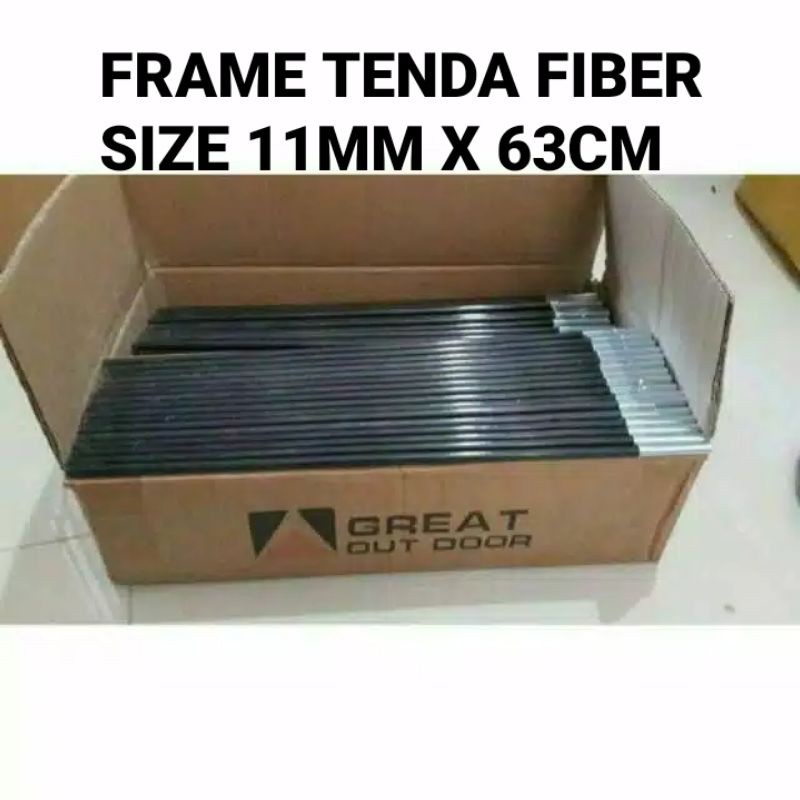 (COD) 11MM x 63CM / FRAME TENDA FIBER GREAT OUTDOOR BIGDOME 6 / FRAME TENDA KAPASITAS 6 ORANG