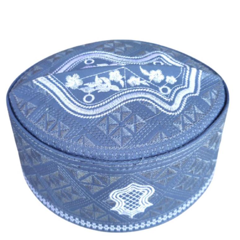 PECI HAJI KOPYAH ASSAGOFAH KOPIAH SONGKOK MORIF BORDIR TEROMPAH / PECI MALAYSIA / KOPYAH BATIK PECI 