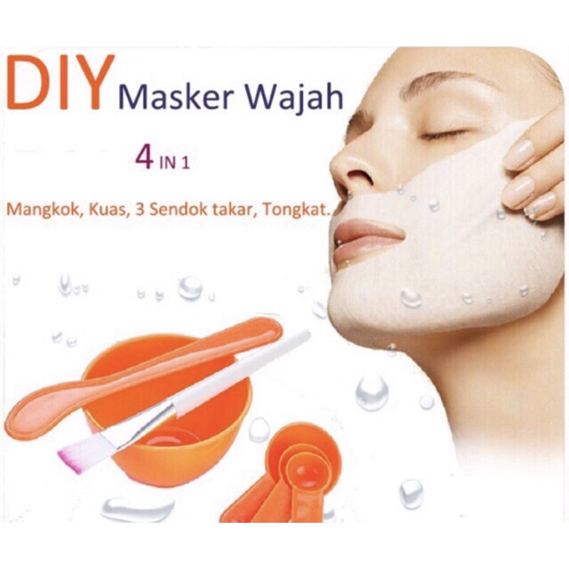 Mangkuk / Mangkok masker DIY untuk masker spirulina 1 Set murah