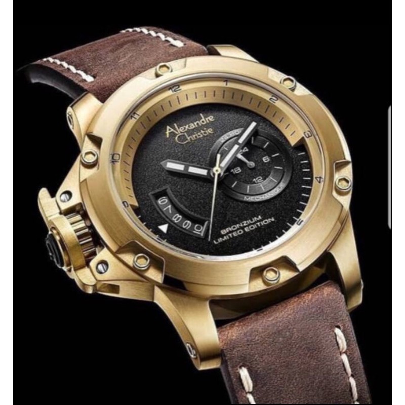 JAM TANGAN ALEXANDRE CHRISTIE AC 6481MA PRIA BRONZIUM LIMITED EDITION V2