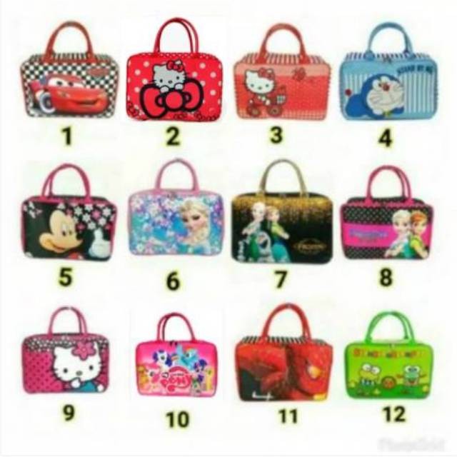  Tas  Travel Bag Kanvas Besar motif Anak  Shopee Indonesia