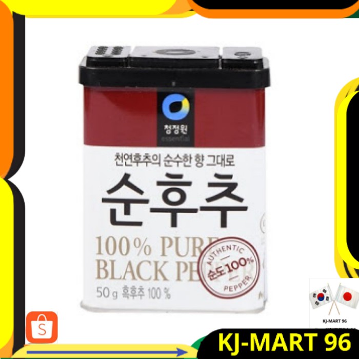 

KOREAN FOOD/MAKANAN KOREA HALAL/BUMBU KOREA DAESANG PURE 100 % BLACKPEPPER- LADA HITAM IMPORT ORI