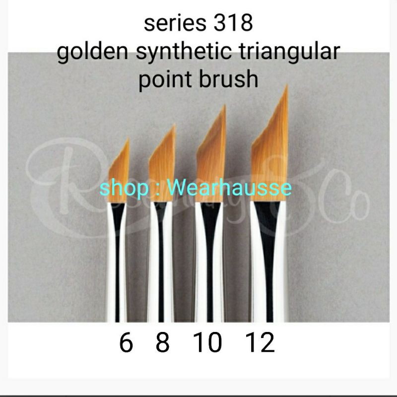 

Triangular triangle brush - watercolor size 8 - Rosemarynco seri 318 Original