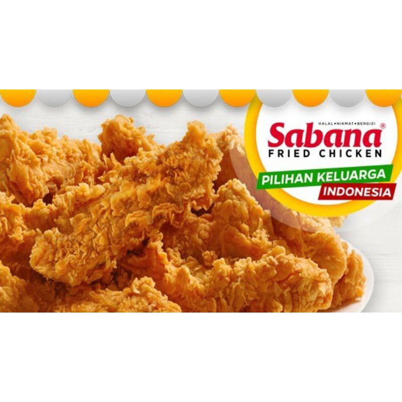 

sabana fried chicken ( paket ayam nasi 25 )