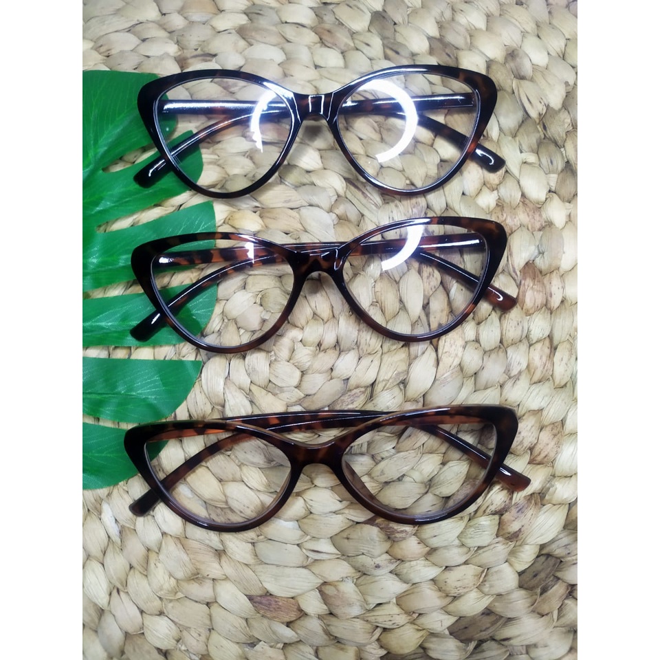 (5S COLECTIONS) Kacamata Korea Wanita Kacamata Anti Radiasi Wanita Fashion Cat Eye retro flat Eyegla