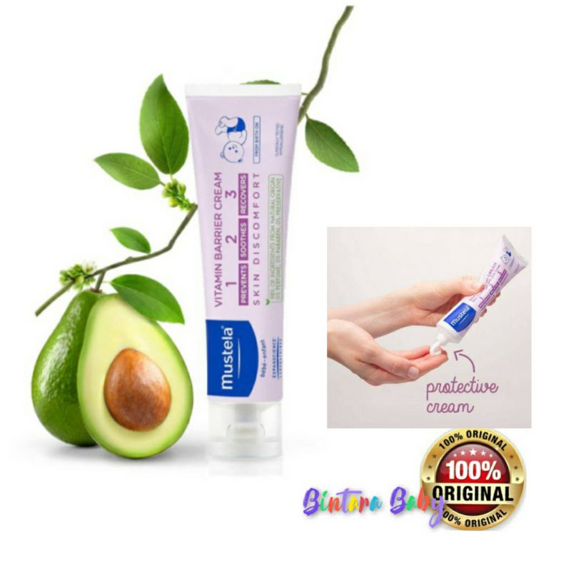 Mustela Bebe Barrier Cream / Anti ruam kemerahan dan iritasi