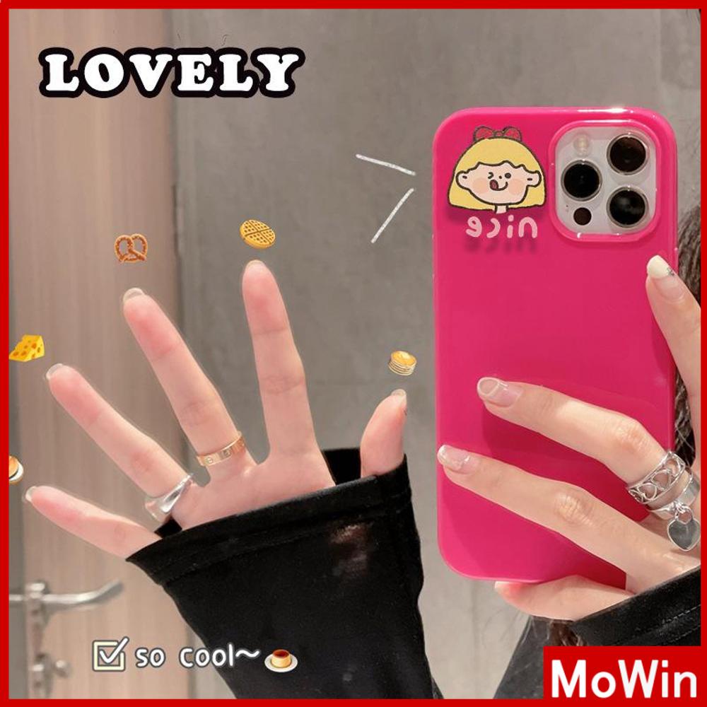 For iPhone 14 Pro Max iPhone Case TPU Soft Case Glossy Pink Candy Case Shockproof Protection Camera Cartoon Cute Compatible For iPhone 13 Pro Max 12 Pro Max 11 7plus xr xs max