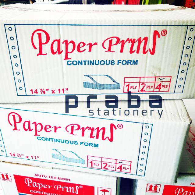 

Continuous Form 14 ⅞ x 11 - 4 Ply Full By Paperpryns
