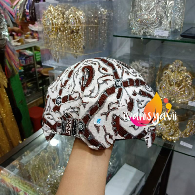 Blangkon Pengantin Prodo SOLO/ SUNDA, Motif Sido Luhur