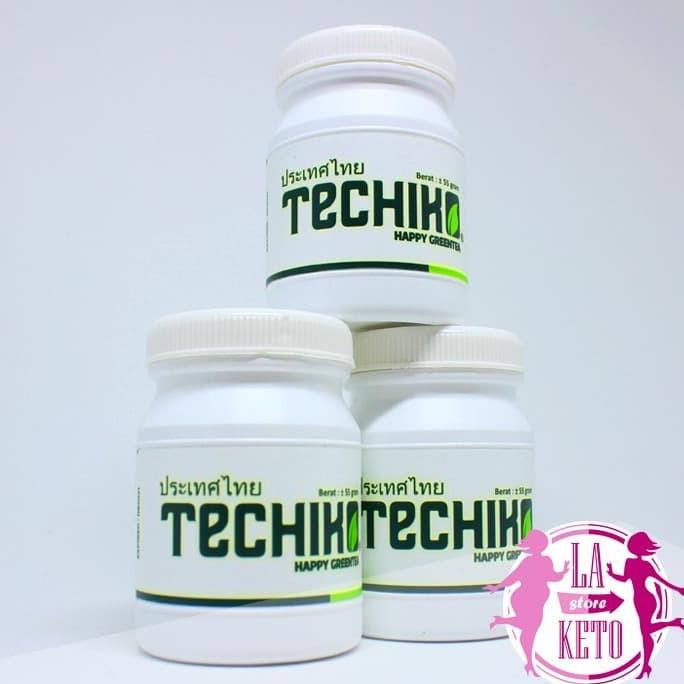 

[ COD ] Techiko Keto Green Tea - Teh Hijau keto friendly 55gr NEW Kode 408