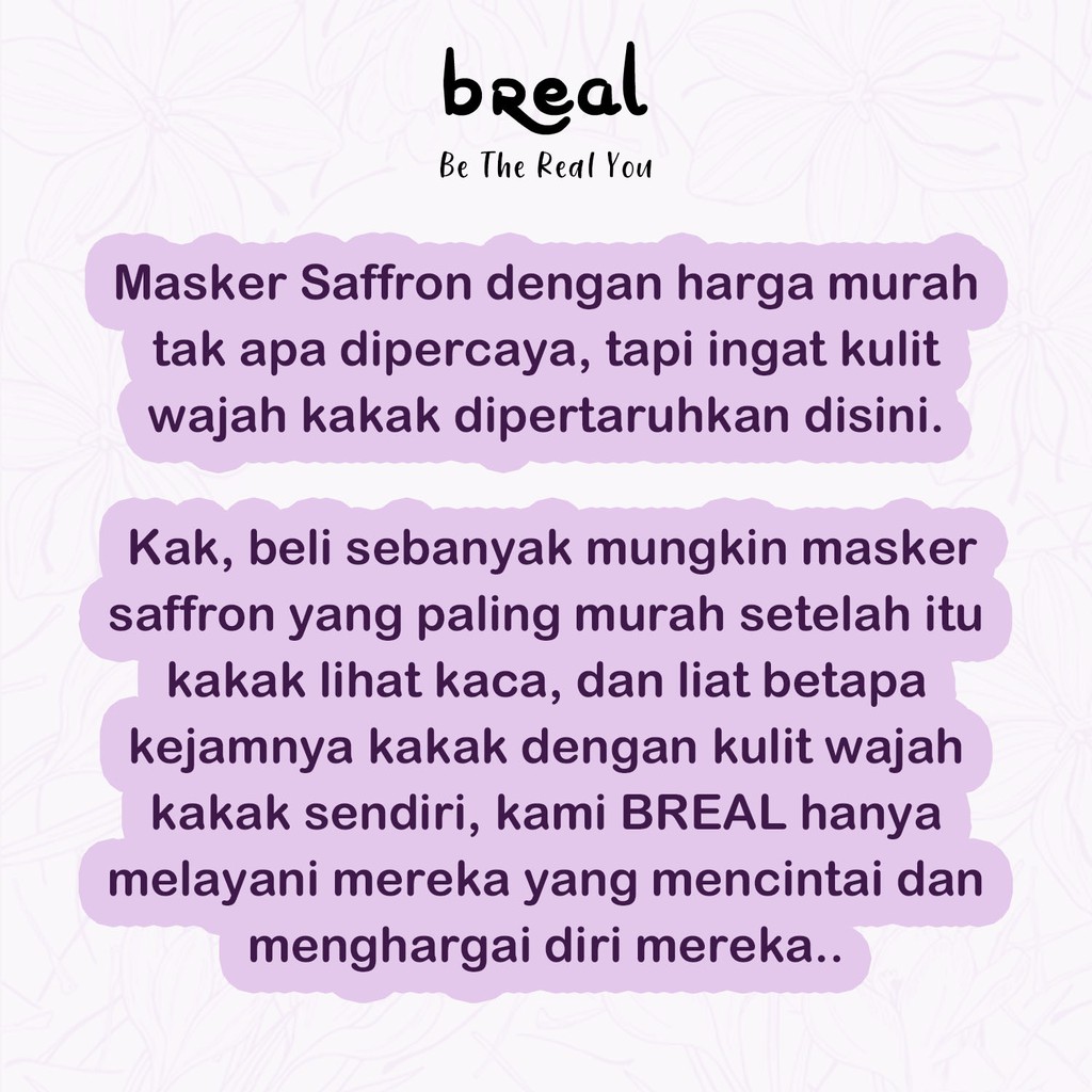 Masker Safron Organik Breal Masker Wajah Bubuk Petal Saffron Mask Masker Jerawat Dan Bekasnya Ampuh Shopee Indonesia