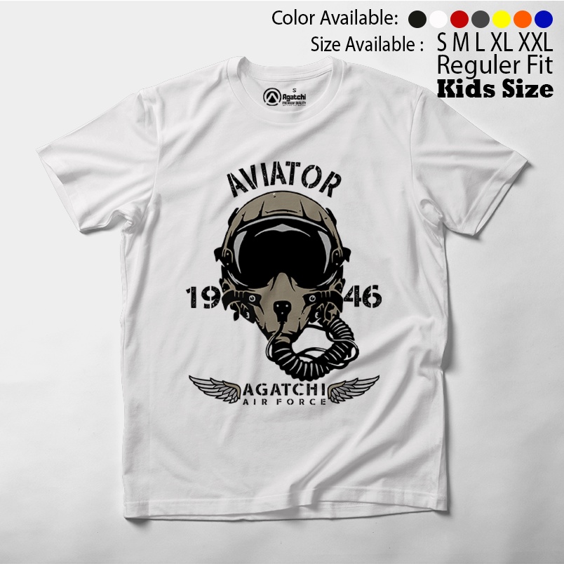 Baju Kaos Atasan Anak Laki-Laki Agatchi Penerbang Aviator Air Force