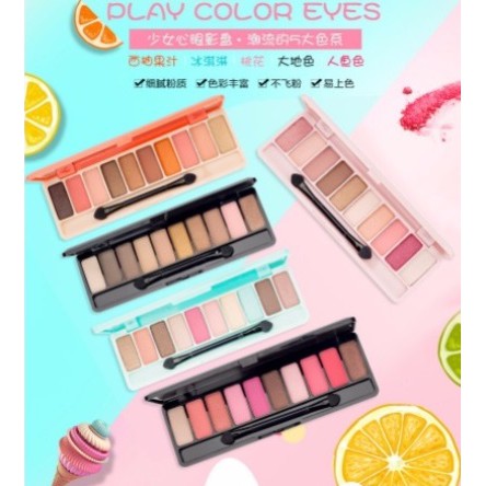 Lameila Eyeshadow Play Color Eyes 10 Color Perona Mata cjr 3596