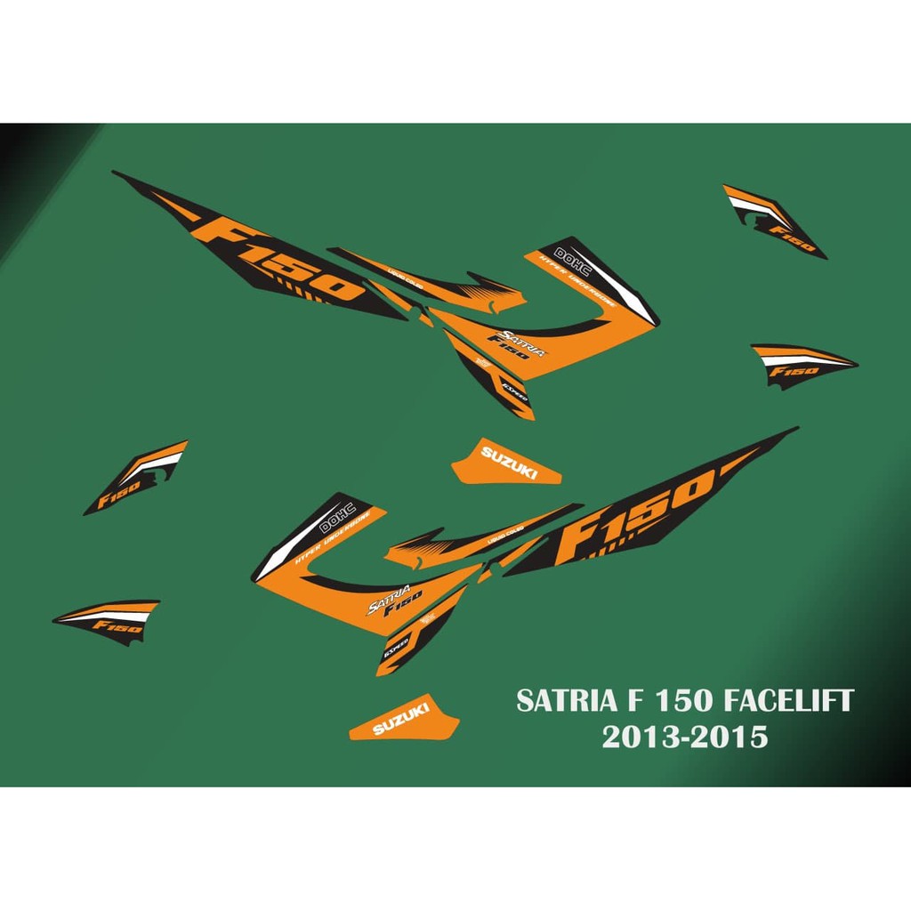 STIKER STRIPING VARIASI SATRIA FU FACELIFT F150