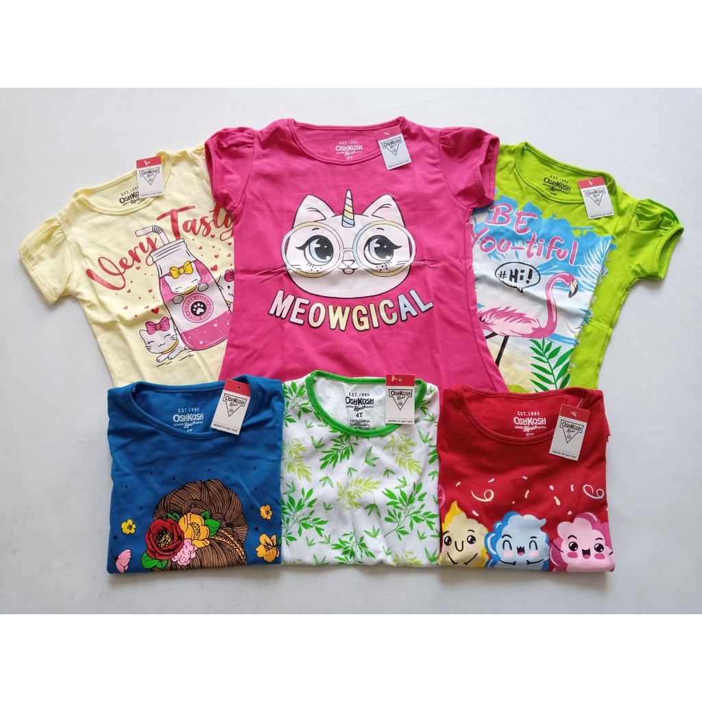 Kaos oskosh anak perempuan murah lucu-6
