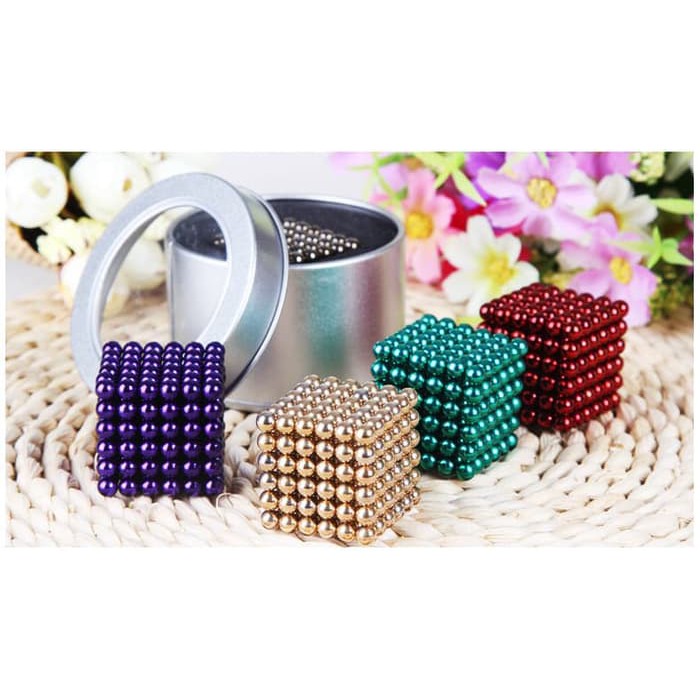 Magcube NeoCube Mainan Magnetic Cube Balls Puzzle 5mm bola magnet dan combi stick buckyballs