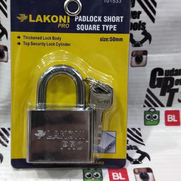 ۞ Gembok Pagar Gembok Baja Solid Lakoni 50mm ♪