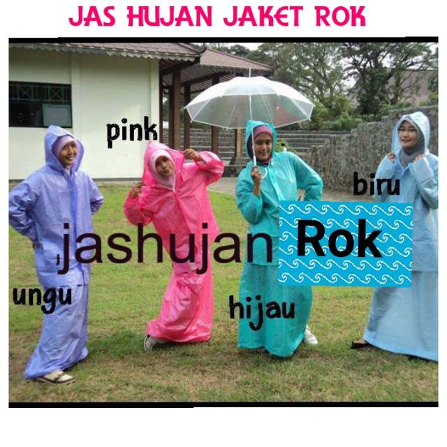 Jas Hujan Jaket Rok Naida Elephant Brand - Jas Hujan Rok Murah - Jas Hujan Muslimah