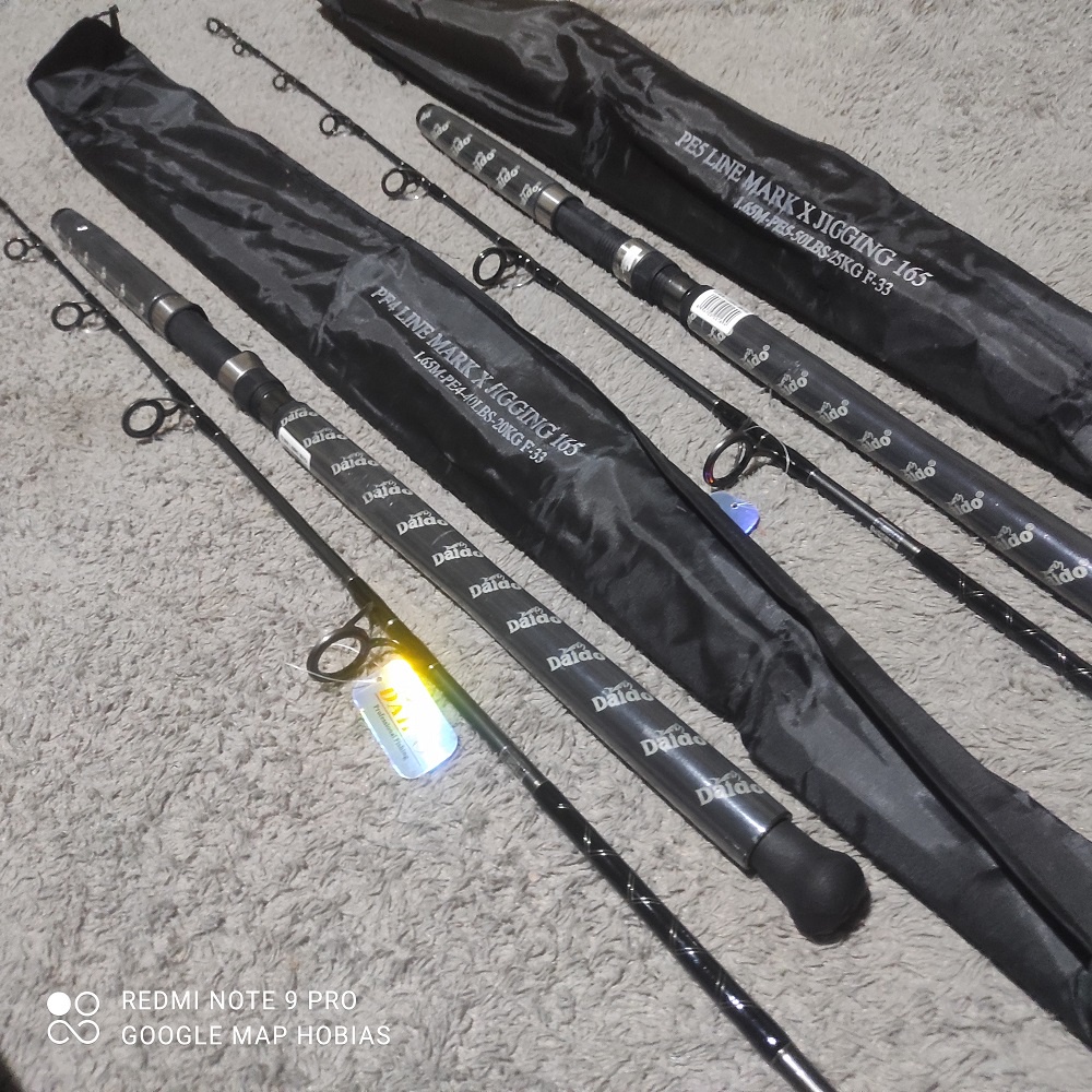 joran pancing  PE 4. PE 5 dan PE 6 daido mark X jigging 165
