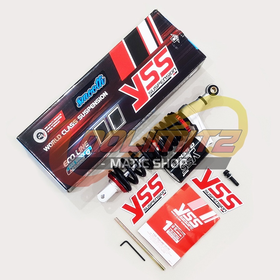 Shock YSS G Plus Smooth Black Edition 330mm Shockbreaker Vario 125 150 Beat  Scoopy