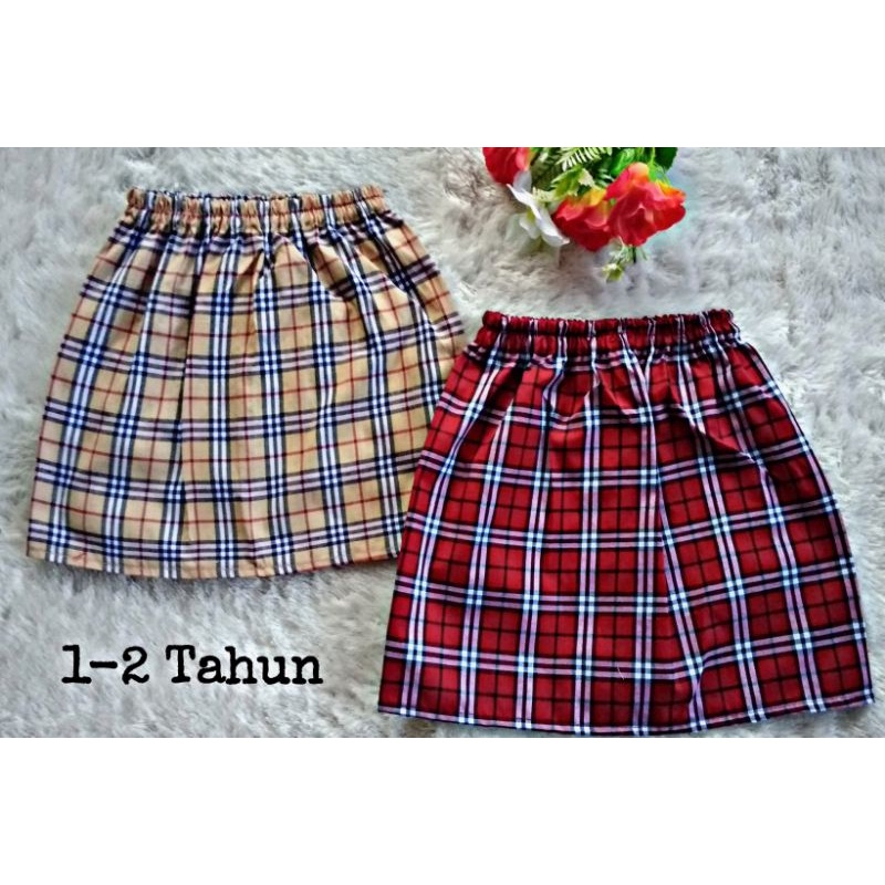 Rok Anak 1-2 Tahun Motif Kotak-Kotak