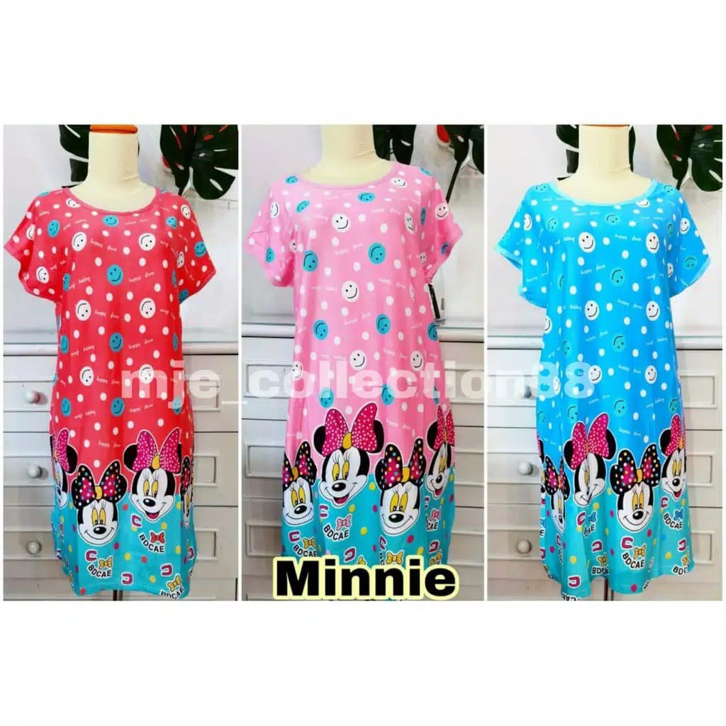 KUP - COD MURAH DASTER JUMBO WANITA DEWASA SPANDEK KOREA /BAJU TIDUR KAOS CEWEK