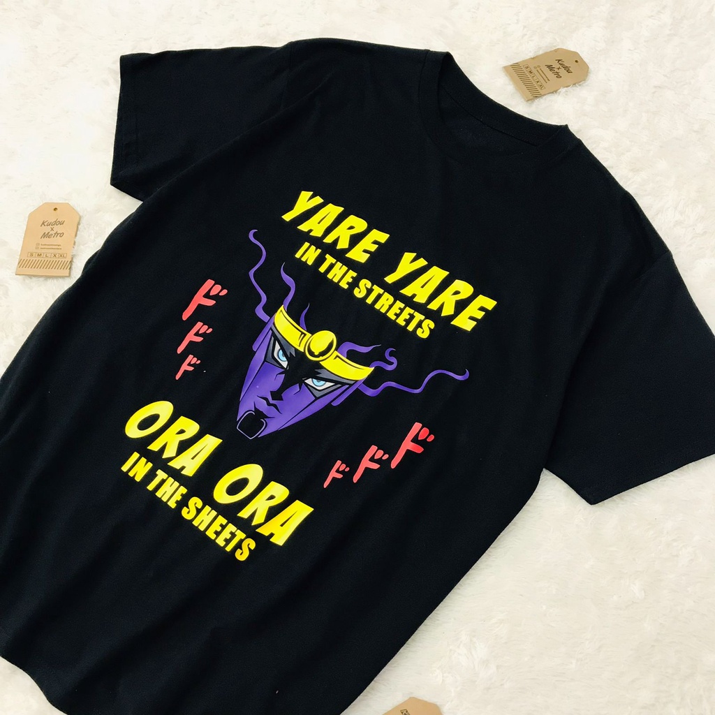 Kaos Jotaro Ora Ora Jojo Bizzare Adventure Tshirt Anime Manga Wibu Otaku Unisex