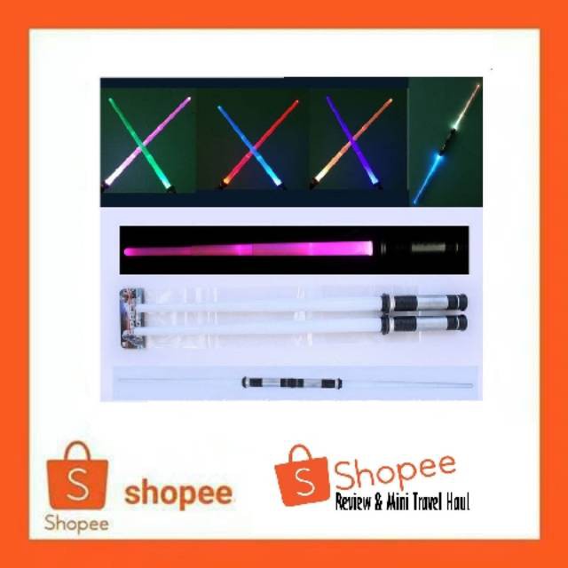 Pedang Mainan Double Bladed Lightsaber Star Wars 288 Mix Color Grab Medan