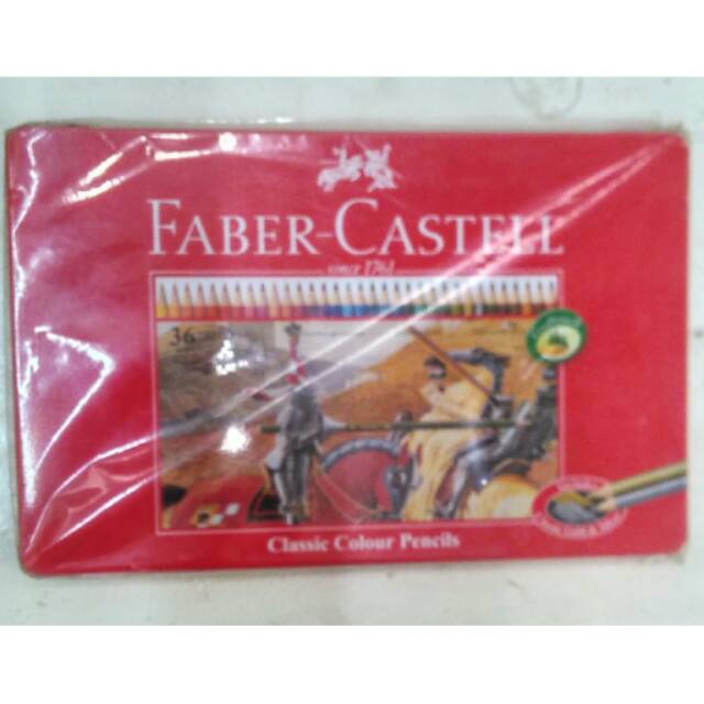 

Pencil warna kaleng faber castell classic 36 warna
