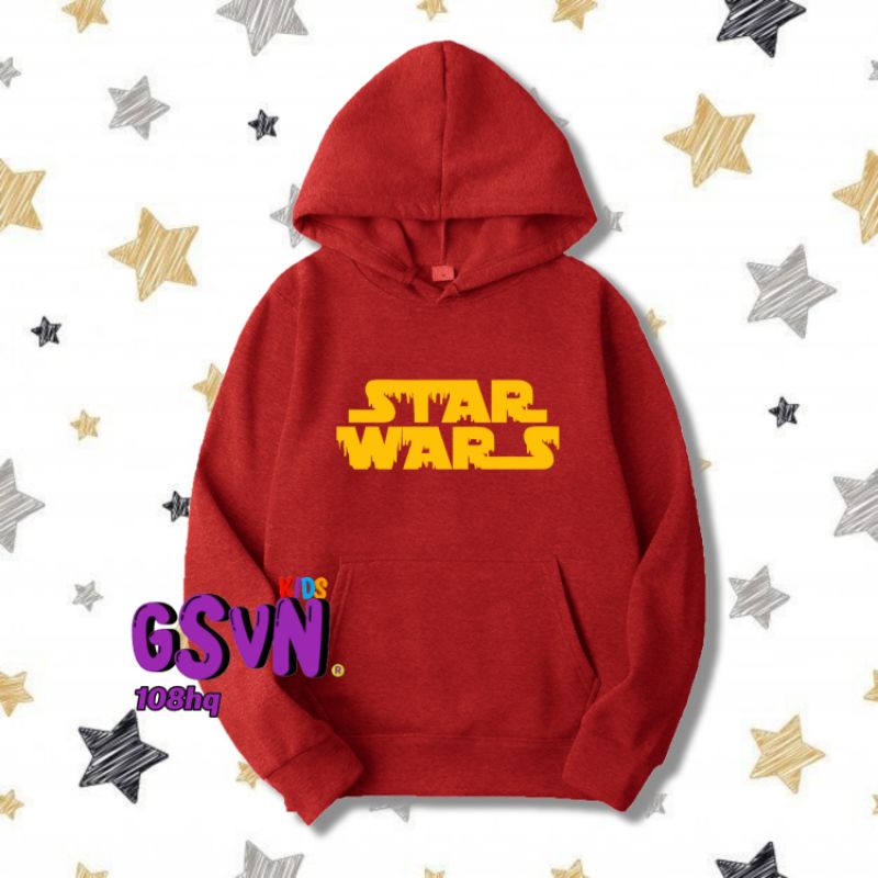 Jaket Anak - Kids Hoodie Star Wars Logo Pakaian Anak Laki-laki Perempuan Unisex Murah Keren Baju Swe