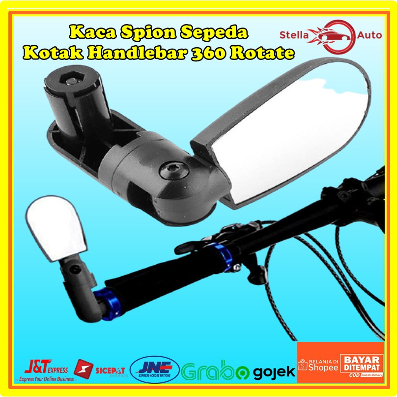 Spion Sepeda / Kaca Spion Sepeda / Kaca Spion Sepeda Kotak Handlebar 360 Rotate / Spion Sepeda Mtb