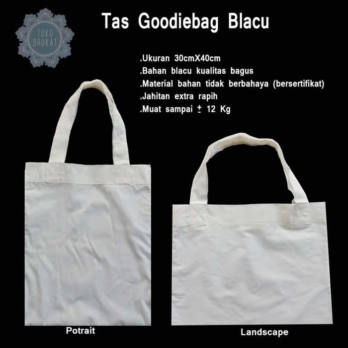 

tas goodiebag blacu