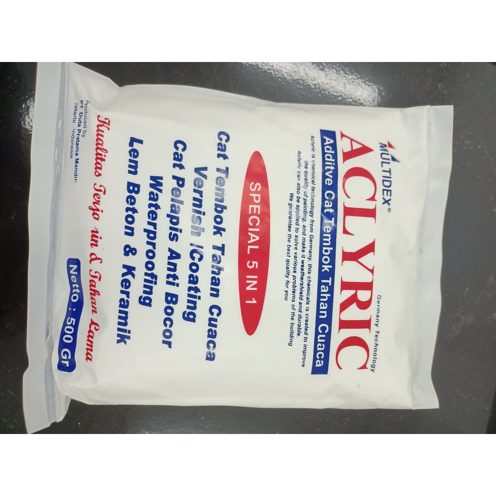 

Multidex Aclyric 500gr Cat Tembok Tahan Cuaca Anti Bocor Waterprofing