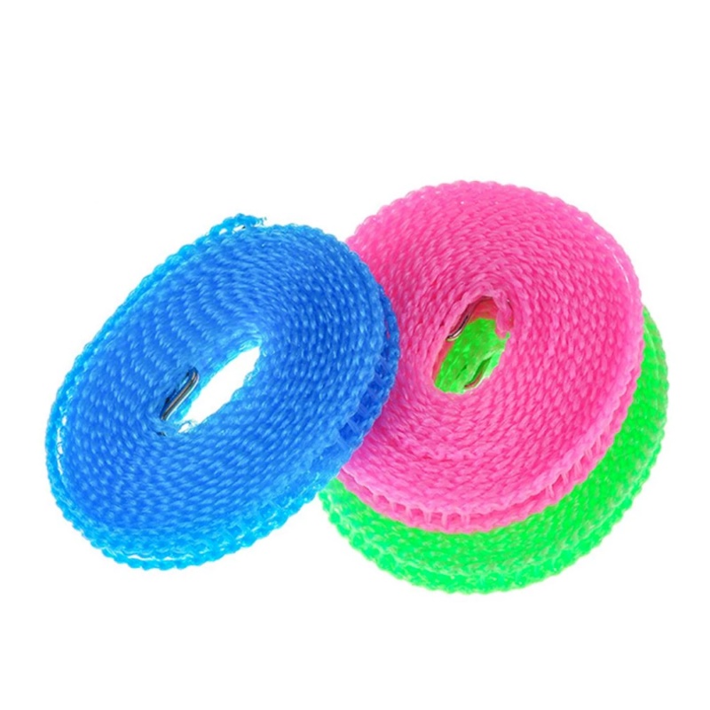 Tali Lanyard Rak Pakaian Portabel Anti Slip Tahan Angin Ukuran 3 / 5M Untuk Travel