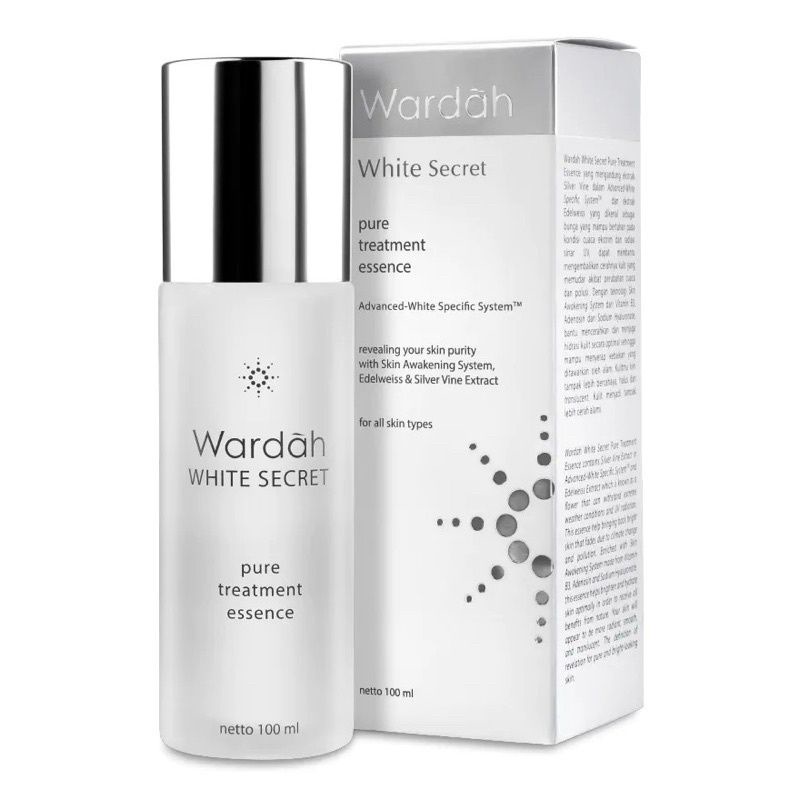 wardah white secret pure treatment essence 50ml