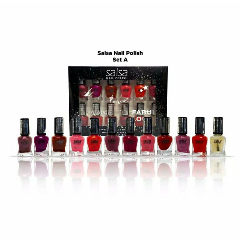 Kutek kutex nail polish Salsa box 12 warna