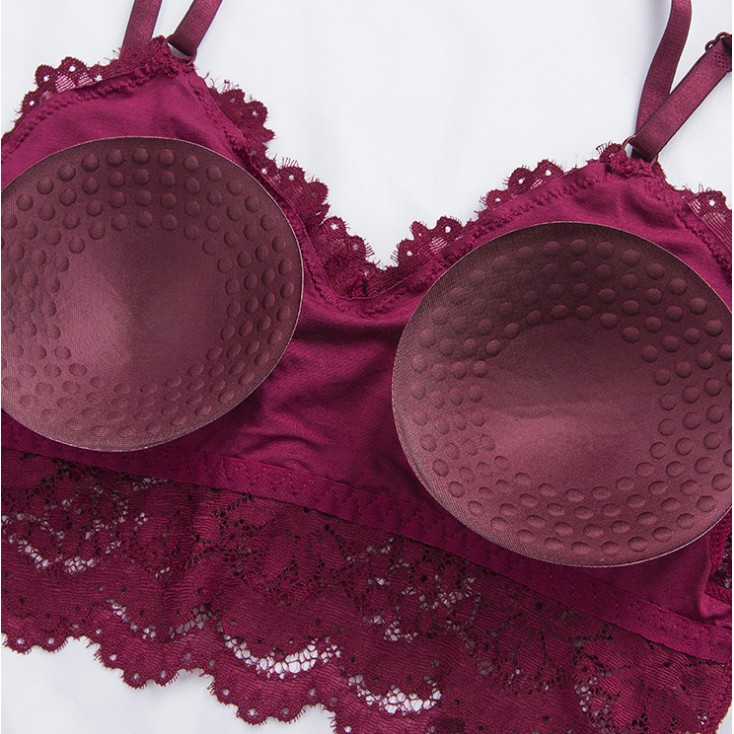 ℛ𝑜𝓈𝑒𝑔𝑜𝓁𝒹 - F347 Bra Bunga Wanita Busa Tanpa Kawat / Sport Bra/ BH Pakaian Dalam Wanita